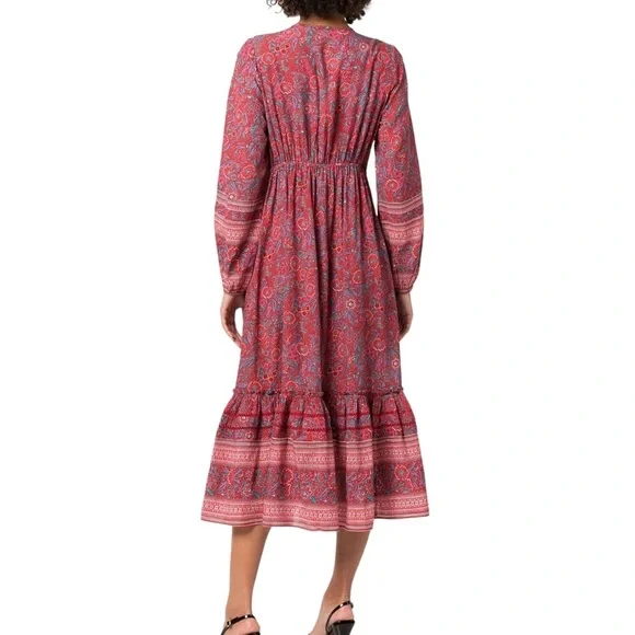 VERONICA BEARD Vani long sleeves floral print dress size M summer dress … - Picture 2 of 11